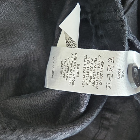 Quince European Linen Jacket Size M Black Lightweight - Picture 12 of 13